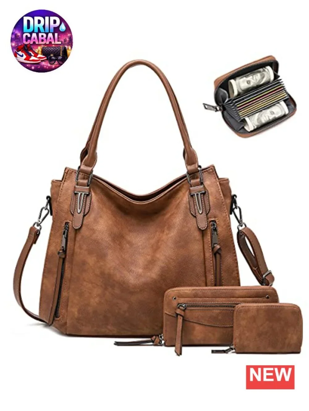 Hobo Bags for Women Faux Leather Shoulder Crossbody Purse Boho Handbag
